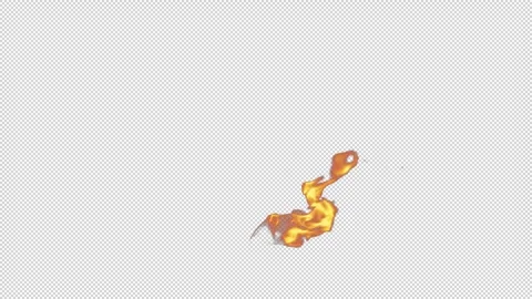 Fire Torch 02 Loop HD Stock Footage 312508646