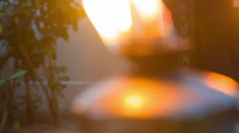 Fire torch close up Vidéo 68997693