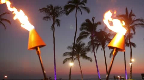 Fire torch Stock Footage 11143357