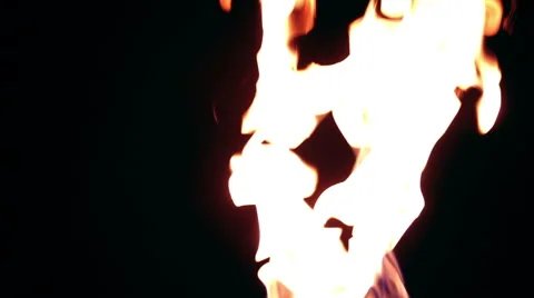 Fire Torch Stock Footage 40689142