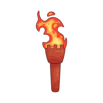 Fire torch Stock Illustration