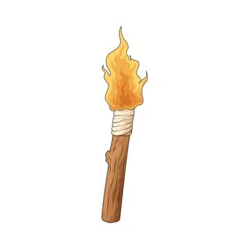 Fire torch illustration Stock Illustration