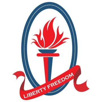 Fire Torch Label Stock-Illustration