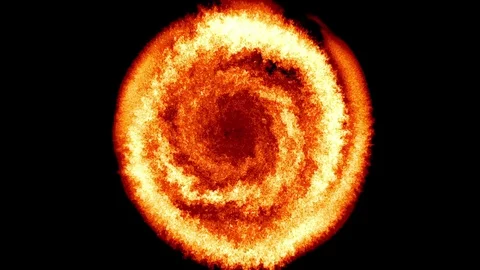 Fire tornado growing and spinning Stock Footage 82035476