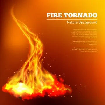 Fire Tornado Illustration Stockillustratie