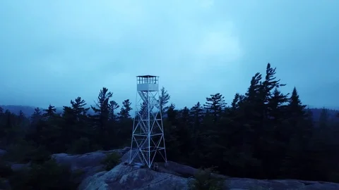 Fire Tower on Bald Mountain Stock-Footage 107174520