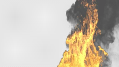 Fire transition - with alpha channel. Stock Footage 219840998