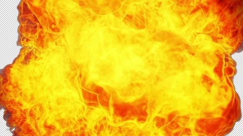 Fire Transition On Alpha Stock Footage 231754559