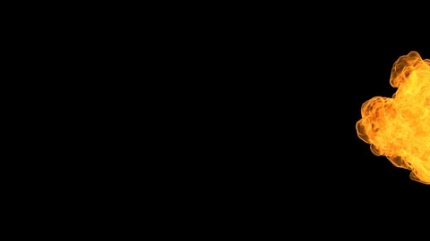 Fire transition animation. Flame reveal with alpha channel background. Stock Footage 125287262