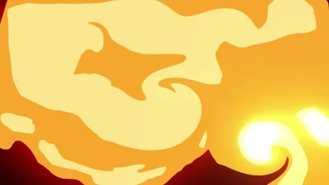 Fire transition animation on transparent background with burning flames. Stock Footage 322783572