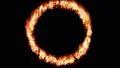 Fire transition circle ring flames burn 4k 4k or 4k+ Resolution
