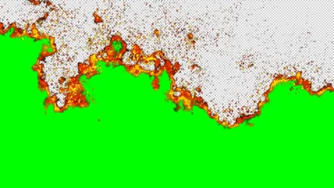 Fire Transition Stock Footage 146825781