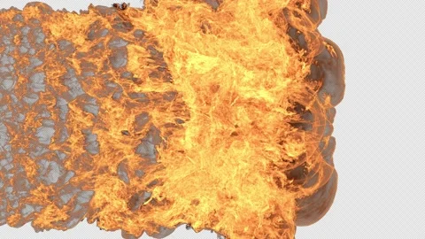 Fire Transition Stock Footage 157375814