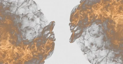 Fire Transition Stock Footage 172279063