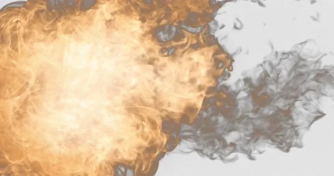 Fire Transition Stock Footage 172284129