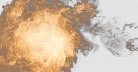 Fire Transition Stock Footage 172286704