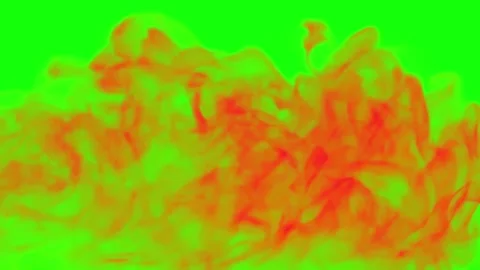 Fire transition  green screen video footage Stock Footage 324627921