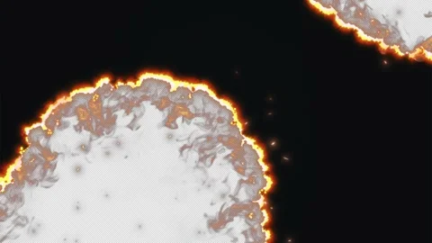 Fire Transition v03 Stock Footage 242497546