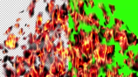 Fire Transitions background. Stock Footage 293485727