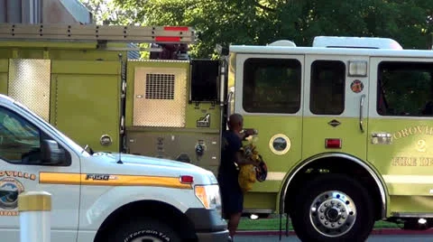 Fire Truck 3 Stock Footage 27198814