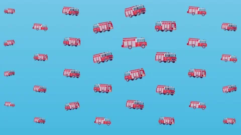 Fire truck 8K pattern loop background Stock Footage 157020235