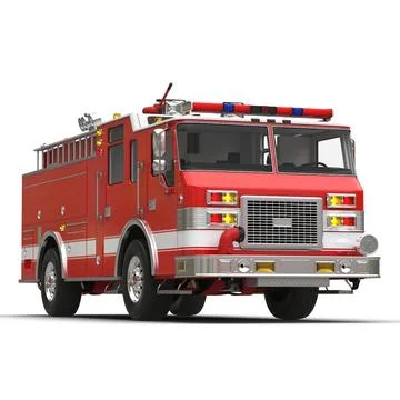 3d Model: Fire Truck Apparatus 3 ~ Buy Now #90845167 