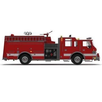 Fire Truck Apparatus ~ 3D Model ~ Download #90955272 | Pond5