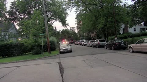 Fire truck approaching Stock Footage 11900553