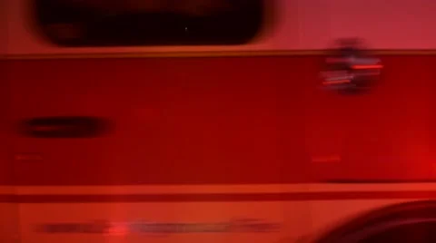 Fire Truck Arrival Rolled Over Vehicle On Fire 스톡 동영상 61803384