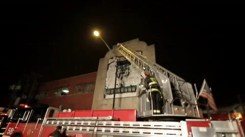 Fire Truck Crane Stock Footage 644827