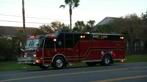 Fire Truck E-56 Stock Footage 688883