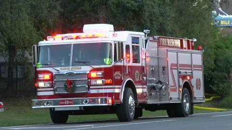 Fire Truck E-69 Stock Footage 688886