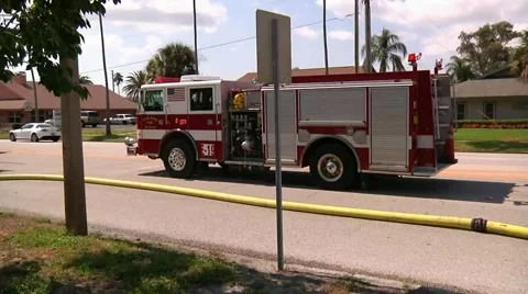 Fire Truck E19 R Stock Footage 937682