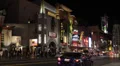 Fire Truck Engine Firefighters Night Hollywood Boulevard TCL Chinese Theatre USA HD Footage