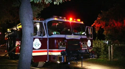 Fire Truck Stock Footage 687294