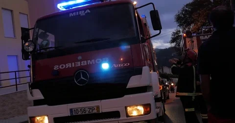 Fire truck 스톡 동영상 78012106