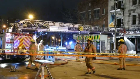 Fire truck Video stock 87402452