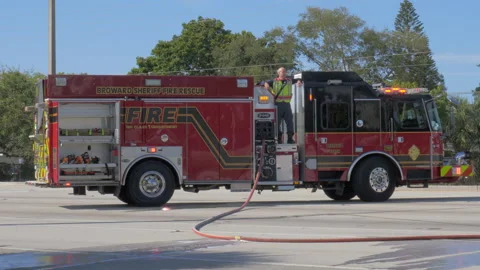 Fire Truck Stock Footage 169749469