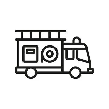 Fire truck icon vector design templates simple and modern Stock Illustration