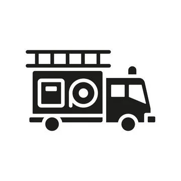 Fire truck icon vector design templates simple and modern Illustrazione stock