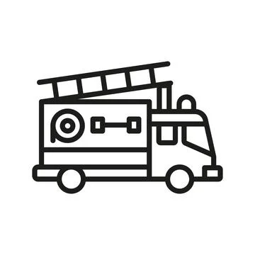 Fire truck icon vector design templates simple and modern Stock Illustration