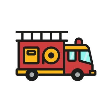Fire truck icon vector design templates simple and modern Stock Illustration