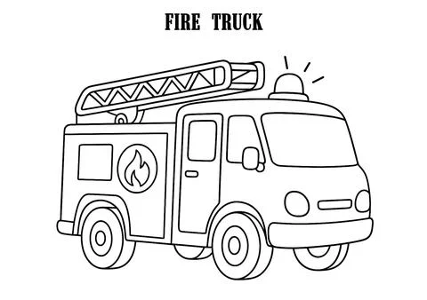 FIRE TRUCK Stock Illustration