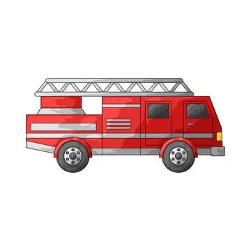Fire truck illustration Stock Illustration
