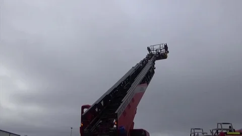 Fire Truck Ladder Stock-Footage 81685509