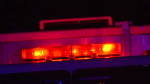 Fire truck lights Stock Footage 45499621