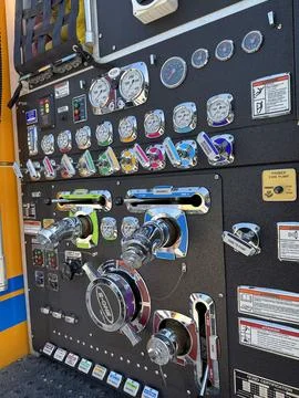 Fire Truck Panel Stock Photos