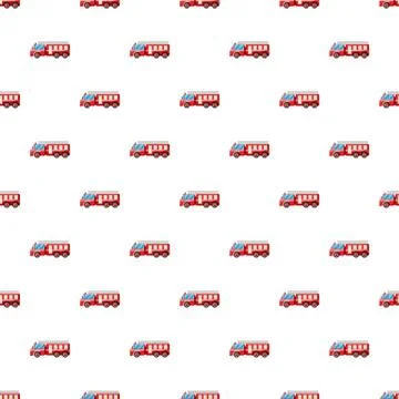 Fire truck pattern Illustrazione stock
