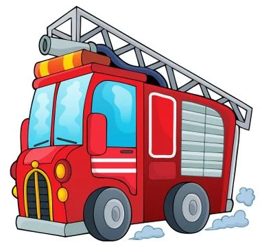 Fire truck theme image - eps10 vector illustration. Illustrazione stock