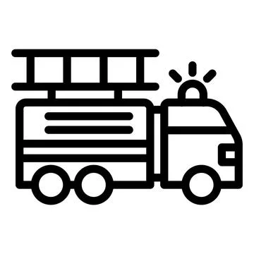 Fire truck Vector Icon Design Illustration Stock Illustration